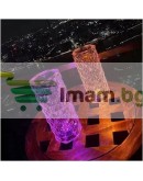 Диамантена LED лампа с 3D ефект с USB